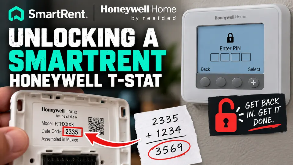 Lesson thumbnail: Unlocking a SmartRent Honeywell T-Stat